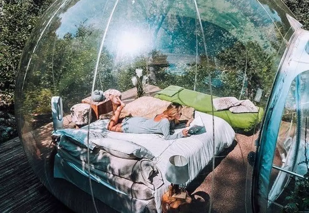 inflatable bubble tent transparent