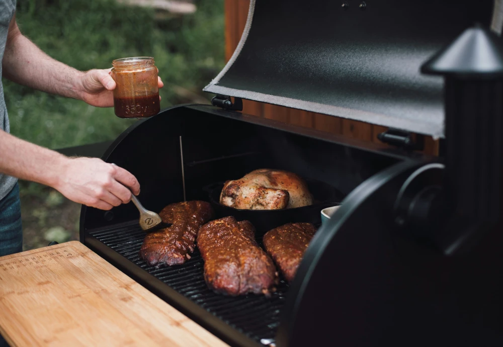 using a wood pellet grill